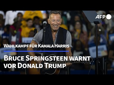 Wahlkampf für Harris: Bruce Springsteen warnt vor Trump | AFP