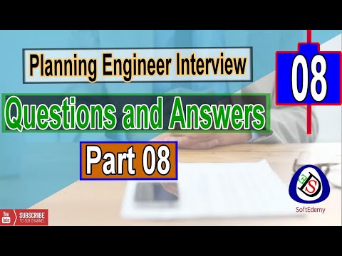 Planning Engineer Interview Questions and Answers Part 01 Interview tips Guidelines planners