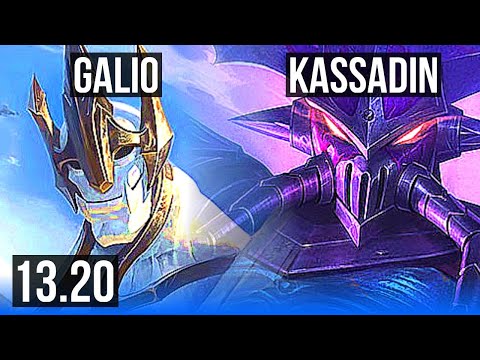 GALIO vs KASSADIN (MID) | 1100+ games, 8/3/15, 1.1M mastery | KR Master | 13.20