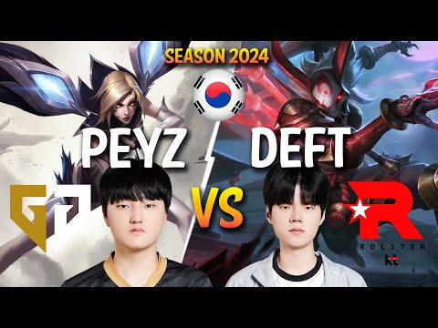GEN Peyz vs KT Deft - Peyz KAI'SA vs Deft KALISTA ADC - Patch 14.3 KR Ranked | lolrec