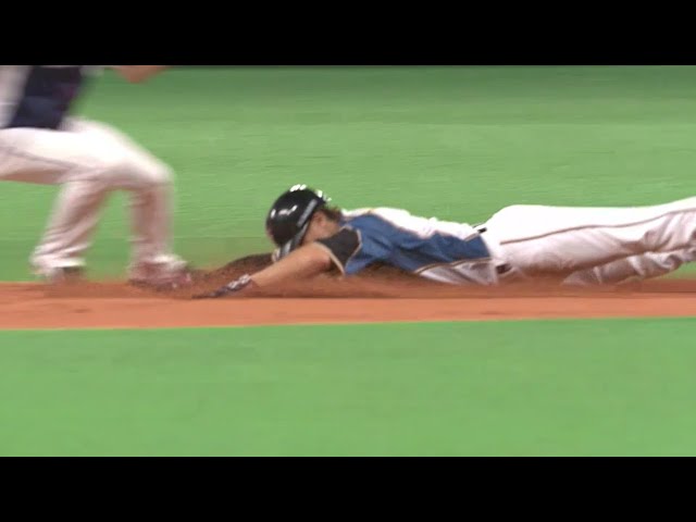 【6回裏】2年連続の盗塁王へ!! ファイターズ・西川が1試合3盗塁で突き放す!! 2018/10/3 F-L