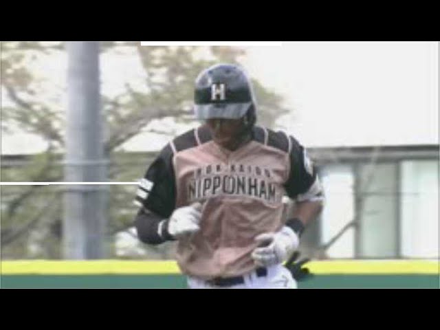 【ファーム】圧巻の一発!! ファイターズ・万波がレフトへ2ランホームランを放つ!! 2021/4/6 L-F(ファーム)