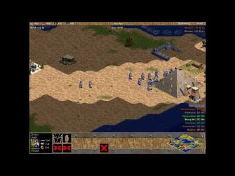 Choson vs 7 hardest randoms. Part 2 - Destroying the Enemies. Random Map. Age of Empires.
