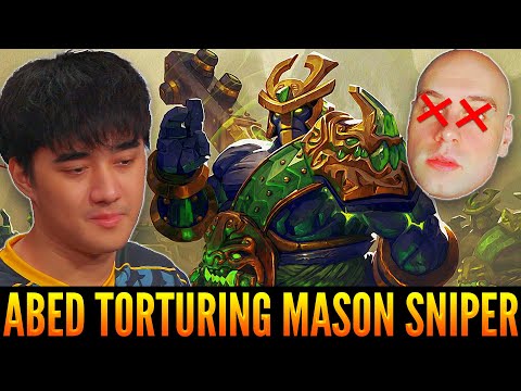 ABED The Master of Spirits in Back to Mid With Earth Spirit - Torturing MASON Sniper & All Enemies