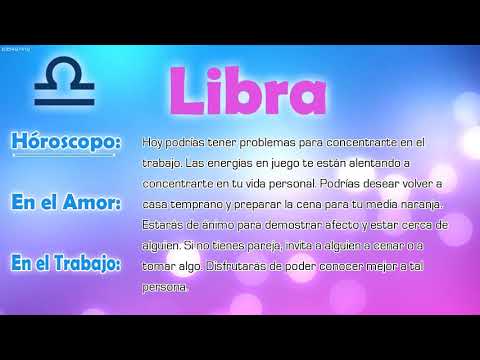 Horóscopo del día - Libra - 11/04/2018