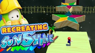 Making MARIO SUNSHINE in Fall Guys Creative! (Hillside Cave Secret)