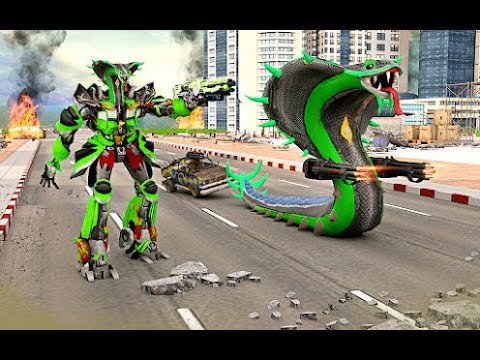 TOP TRENDING  NEW ANDROID GAMES  2022 : Snake Robot Car Transforming Game Robot War Games