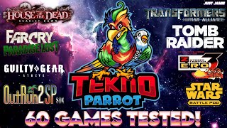 Teknoparrot - 60 Games That Work Great! (Time Stamps) #teknoparrot #arcadegames #emulator
