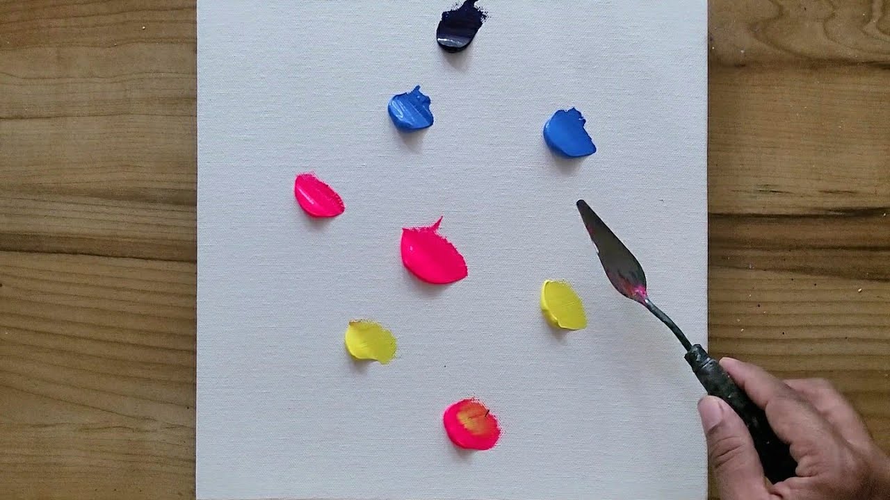 Colorful Abstract Landscape Painting / Easy For Beginners / Satisfying / 365 Days Challenge /Day#143