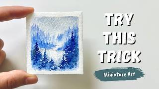 This Watercolor Trick Changed How I Paint Forests ✧