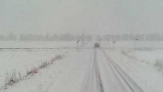 preview picture of video 'rijden in denmarken in de sneeuw'