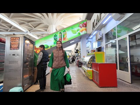 🇹🇲4K Ashgabat Street Walking Tour - Walk around the capital of Turkmenistan｜November 2024