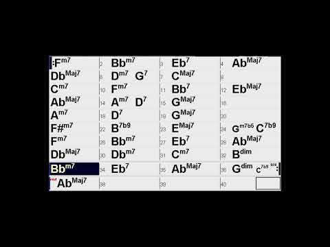 ALL THE THINGS YOU ARE Backing Track Key: Ab 130bpm Chorus: 10 #allthethingsyouare #jazz   #jamtrack