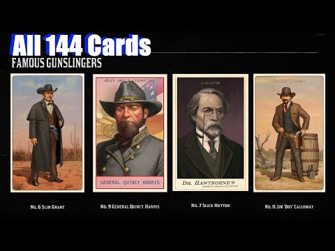 Red Dead Redemption 2 - Cigarette Cards Showcase (Famous Gunslingers etc.)