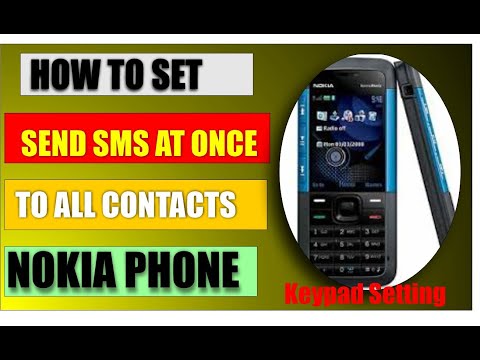 How To Send SMS To All CONTACTS In Nokia?