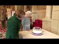 Queen Elizabeth Cuts Cake To Mark 70 Years Of Rule