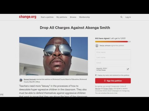 Community support for middle school teacher charged in fight with student