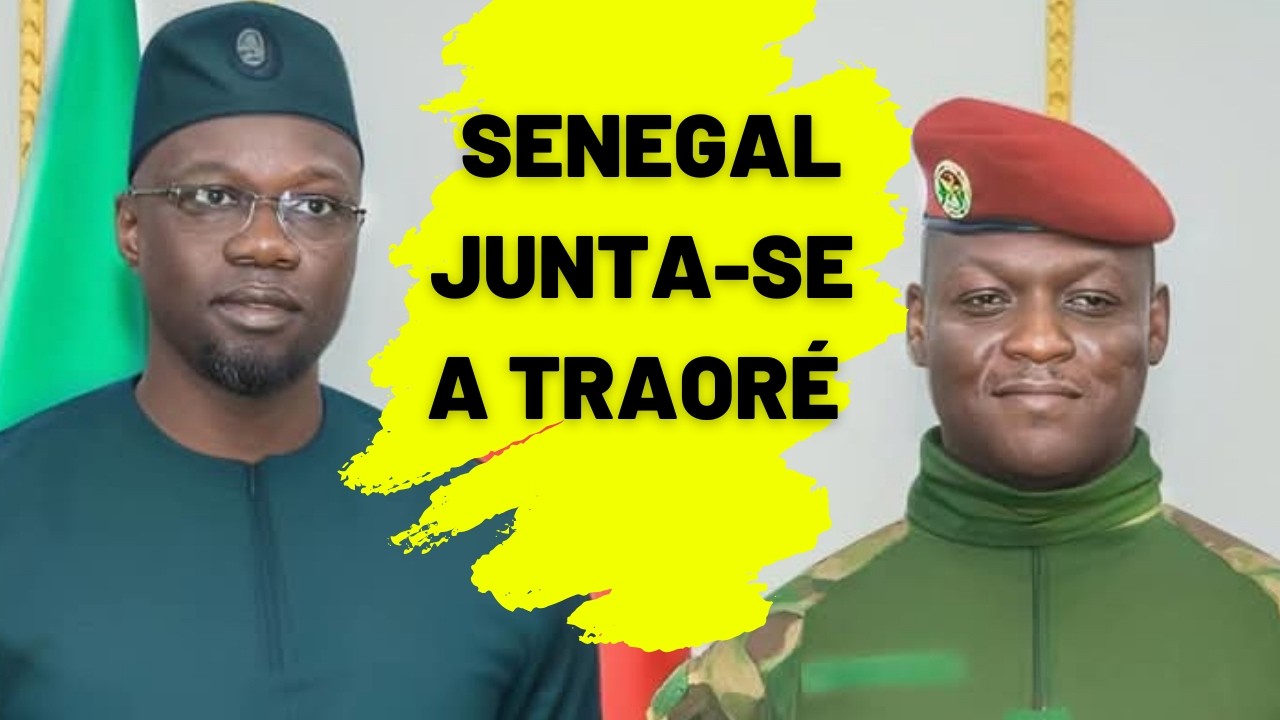 Ibrahim Traoré recebe Ousmane Sonko no Mausoléu de Thomas Sankara em Burkina Faso