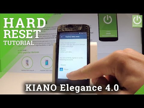 KIANO Elegance 4.0 HARD RESET / Wipe Data / Factory Reset