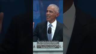 President Obama closes presidential center opening speech with call to keep fighting for America