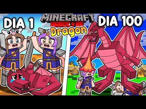🐉I survived 100 DAYS being a DRAGON in Minecraft HARDCORE!