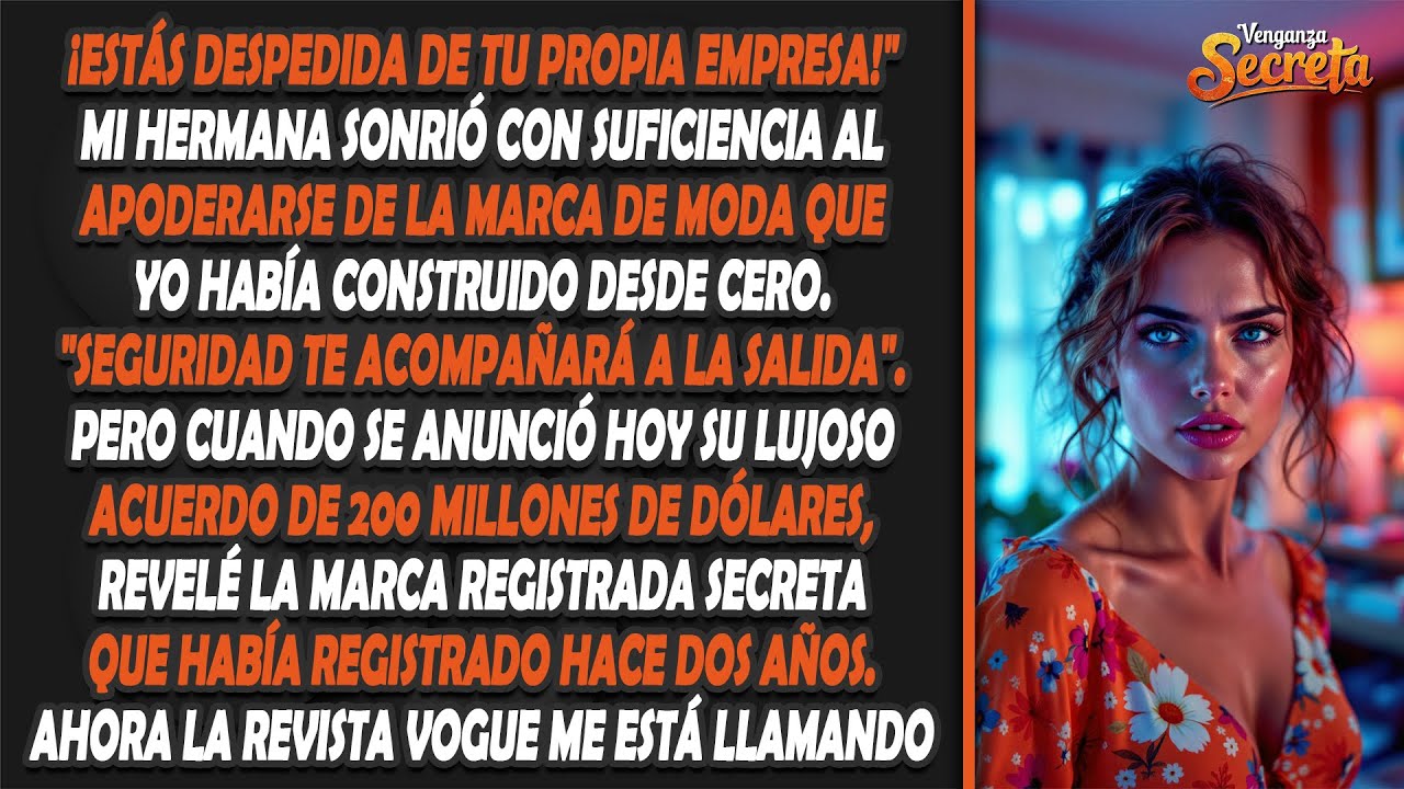 ¡Mi hermana robó mi marca de moda, pero mi marca registrada está a punto de arruinar su acuerdo de..