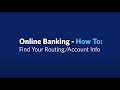 Online Banking Tutorial | Find Your Account or Routing Number