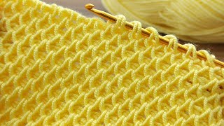 Amazing 👇🌼 Tunisian crochet pattern explanation that should be stitched very easily