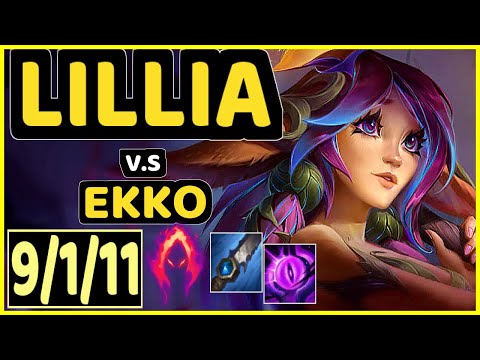 BLUERZOR (LILLIA) vs EKKO - 9/1/11 KDA JUNGLE CHALLENGER GAMEPLAY - EUW