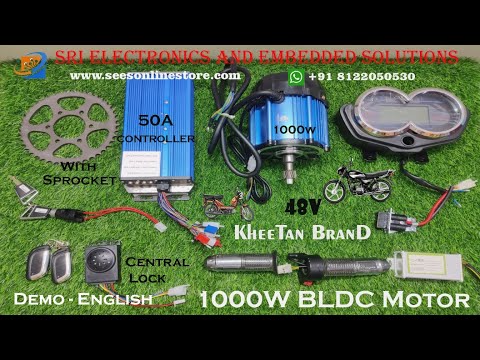 48/60v 1200w BLDC Motor Kit For E-Bike And E-Rickshaw - Khetaan Original Brand