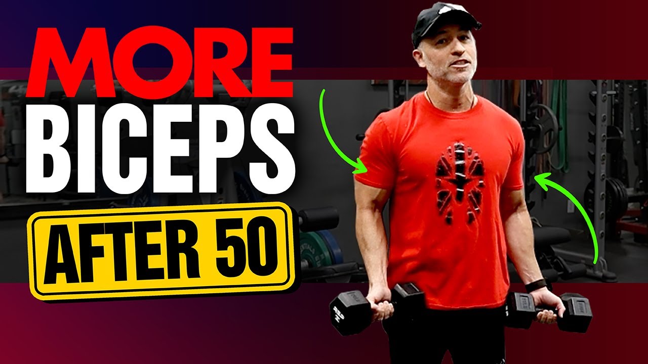 BEST Bicep Exercises For Men Over 50 (GET RIPPED ARMS!)