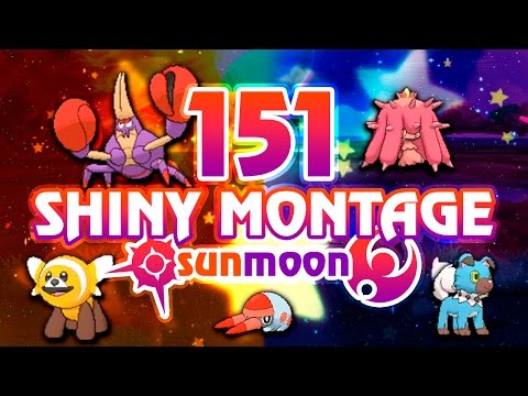151 SHINY MONTAGE! Pokemon Sun and Moon Epic Shiny Reactions!