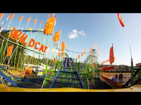 On-ride point of view of Wildcat