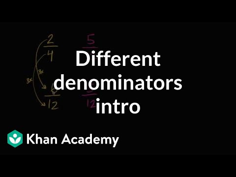 Comparing fractions 1 (unlike denominators) (video) | Khan Academy