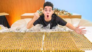 فتحنا اكبر حصالة من فلوس اليوتيوب بعد ٨ سنين ♥️????!!