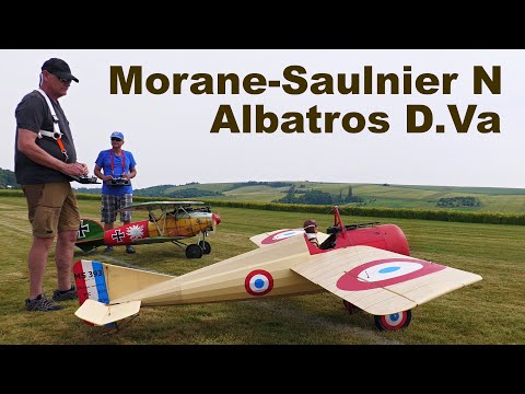 Albatros D.Va | Morane-Saulnier N | giant scale RC planes | 4K | Halenkovice 2021