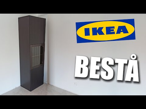 IKEA BESTA - How to install BESTÅ Storage combination with doors - assemblage meuble colonne