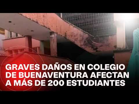 Los graves daños en institución educativa de Buenaventura que afectan a más de 200 alumnos