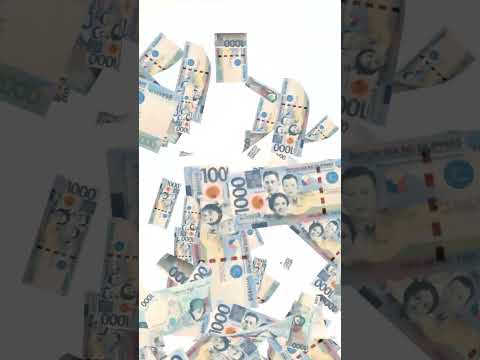 Peso animation: Real Philippine Peso animation, Peso shower, falling money, no copyright footage.