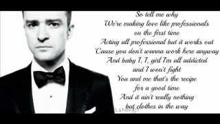 Justin Timberlake - Strawberry Bubblegum ( Lyrics on Screen ) 2013 ( The 20 / 20 Experience )