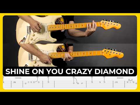 Shine On You Crazy Diamond - Pink Floyd | Tabs | Guitar Lesson | Cover | Tutorial | Solo