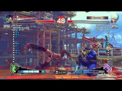 USFIV~ M.Bison (UM Tyrant) vs.  Elena (FALcoooo powa) HD