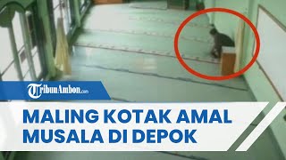 Video CCTV Detik-detik Maling Bobol Kotak Amal, Uang untuk Bayar Listrik dan Air Musala Raib Dicuri