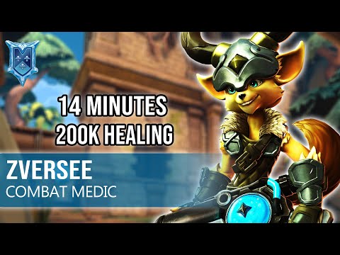 14 Minutes 200K Healing zVersee Pip Paladins Competitive (Diamond) COMBAT MEDIC