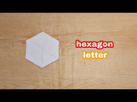 How to make Hexagon letter fold origami