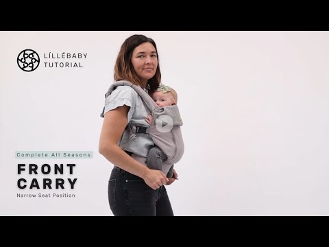 LÍLLÉbaby COMPLETE All Seasons Tutorial - Front Carry Narrow Seat Position