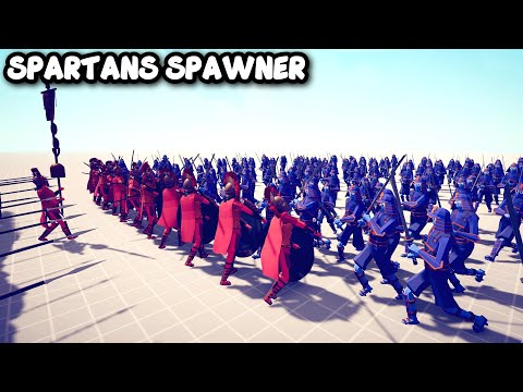 SPARTANS SPAWNER Vs EVERY UNITS - TABS - Totally Accurate Battle Simulator