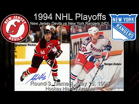 19940515G1 New Jersey Devils at New York Rangers Game 1. May 15, 1994, Madison Square Gardens.