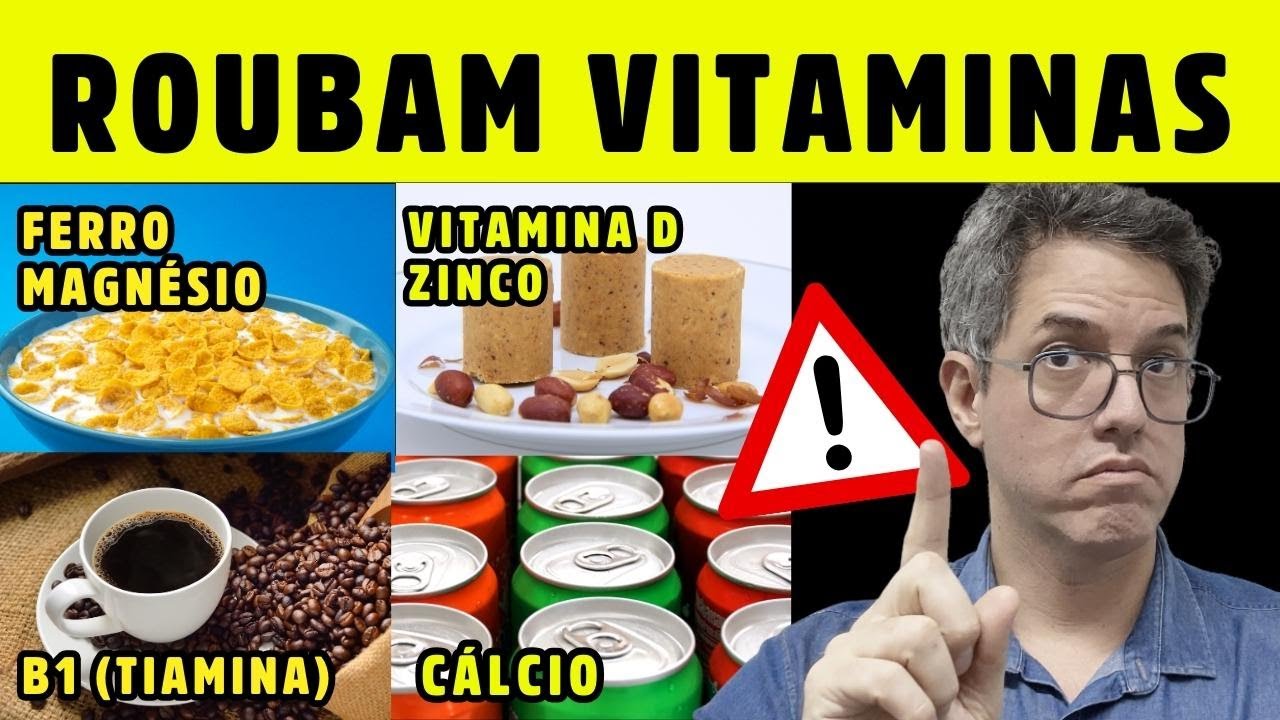 8 ALIMENTOS CULPADOS POR ESGOTAR SUAS VITAMINAS E MINERAIS TE DEIXANDO DOENTE - Dr Alain Dutra