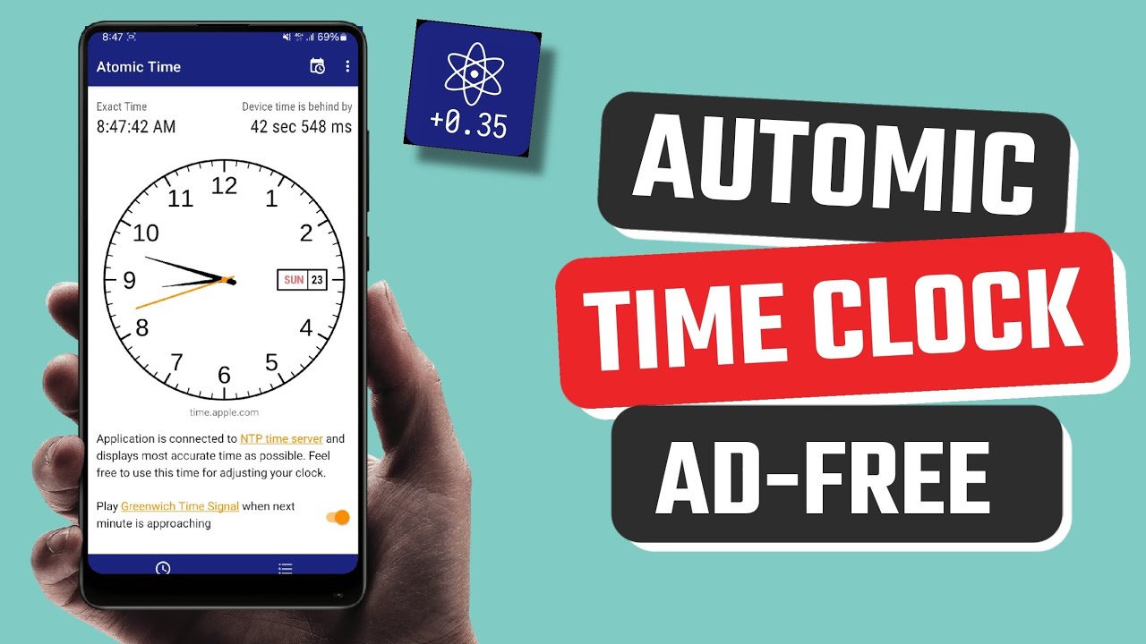 Best Free Atomic Time Clock App for Android